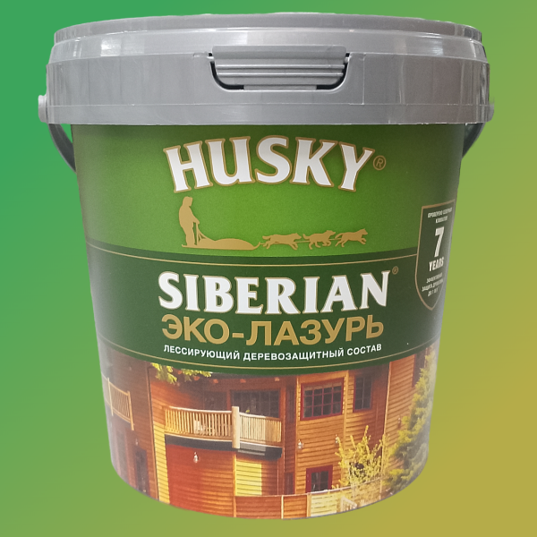 Эко - лазурь Husky Siberian 0,9л. полуматовый.