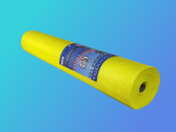 Сетка стеклотканевая Wand Master Pro 5 x 5 мм (145 г.м2) желтая. Длины - 10м, 20м, 50м.